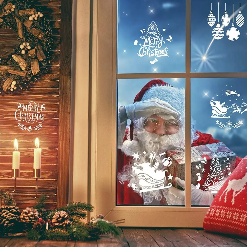 Moruska 16 Pcs Christmas Stencils Drawing Templates for Painting