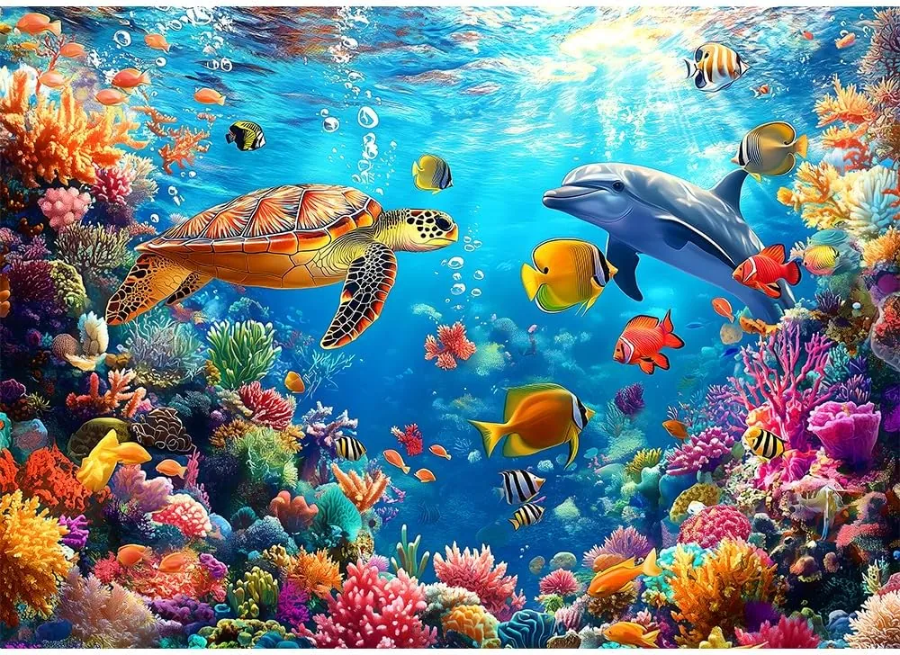 Moruska Underwater Puzzles 1000 Pieces for Adults Under