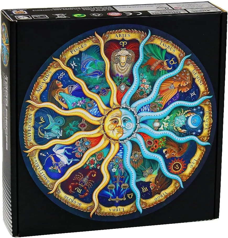 Moruska Puzzles for Adults 1000 Pieces, Round Jigsaw Puzzles