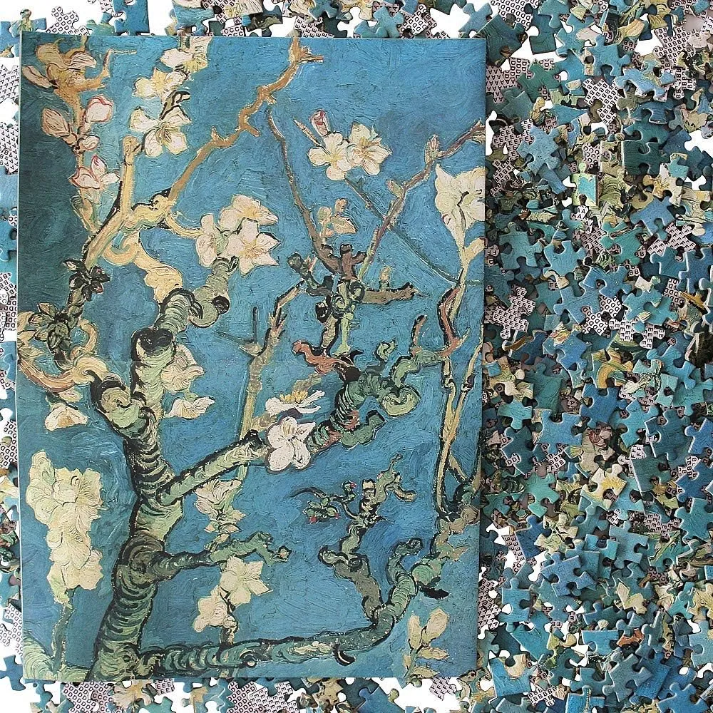 Moruska Almond Blossom by Vincent Van Gogh Jigsaw Puzzle