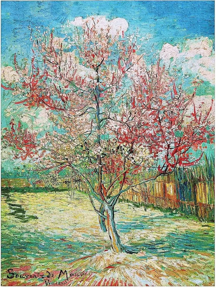 Moruska The Pink Peach Tree by Vincent Van Gogh
