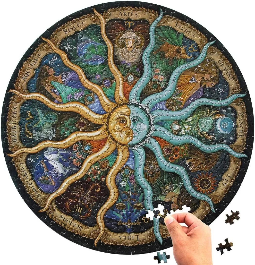 Moruska 500 Piece Puzzles for Adults- Zodiac Constellation Puzzle-