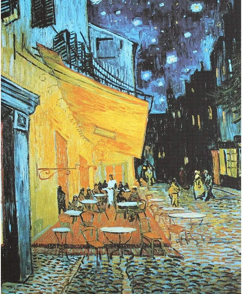 Moruska Cafe Terrace at Night by Vincent Van Gogh