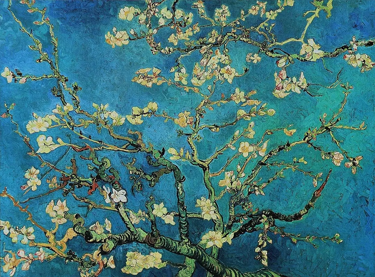 Moruska Almond Blossom by Vincent Van Gogh Jigsaw Puzzle